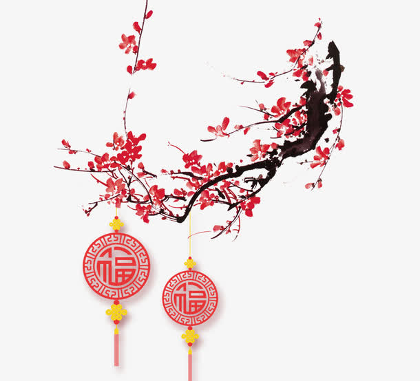 中国风梅花免抠