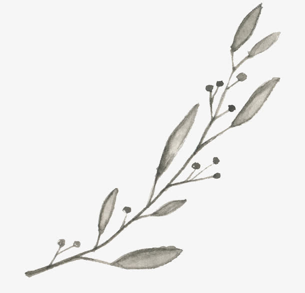 水墨枯树枝免抠
