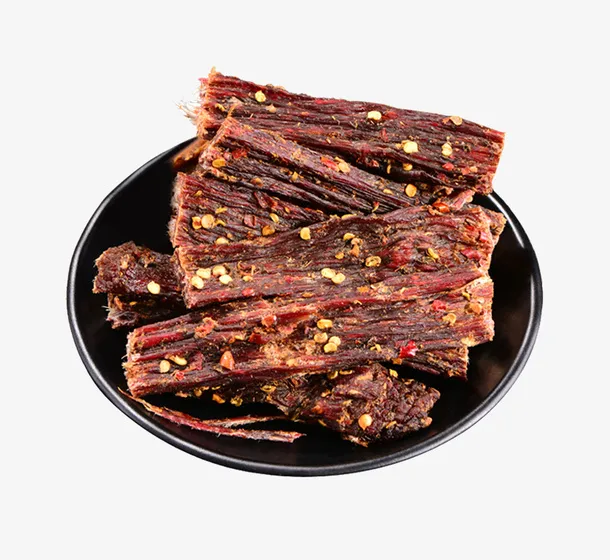 牛干巴褐色简约摄影作品png免抠