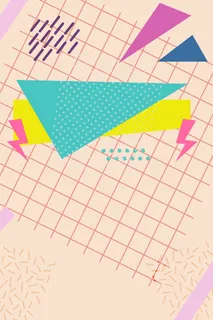 时尚简约几何图形海报高清