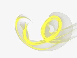 黄色烟雾素材免抠