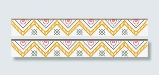 中式花纹边框装饰图案免抠