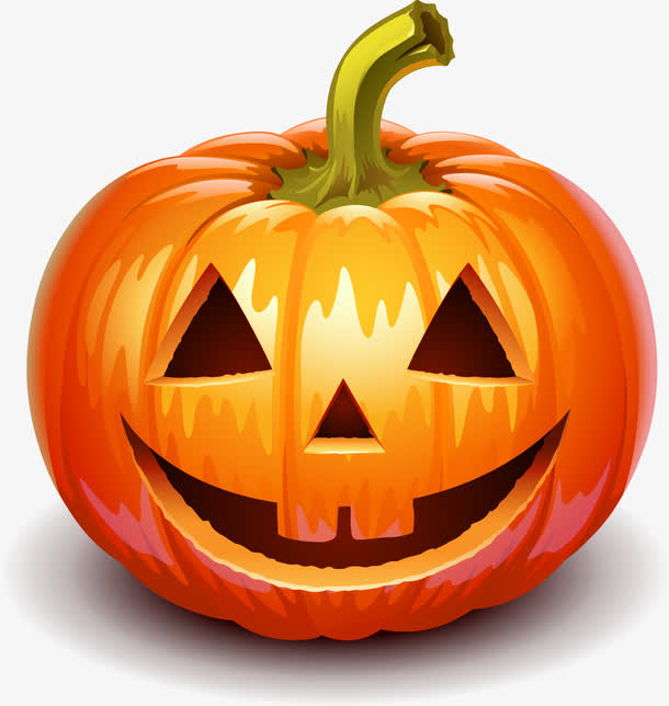 万圣南瓜头矢量免抠