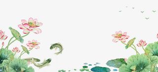 春夏清新绿色电商海报背景边框免抠手绘/卡通卡通元素