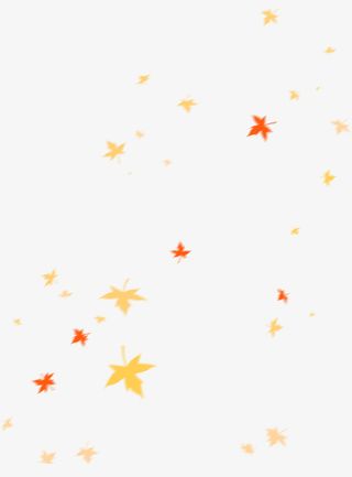 漂浮枫叶元素免抠漂浮叶子元素