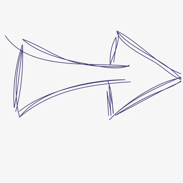 手绘箭头免抠
