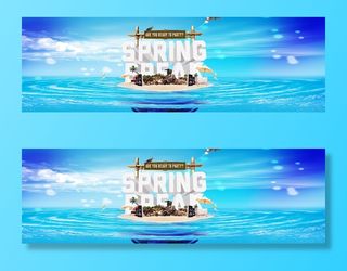 沙滩渡假派对海报高清