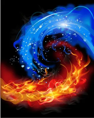 渐变火焰背景高清