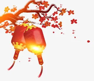 春节红灯笼psd分层图免抠手绘/卡通卡通元素