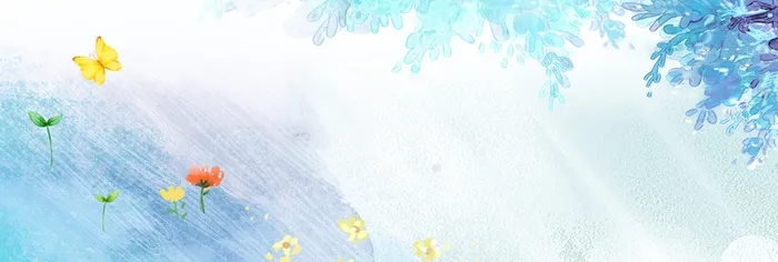 淘宝秋季新品蓝色海报banner高清