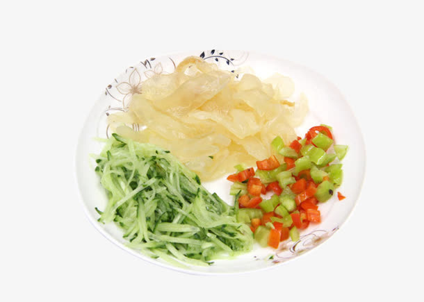 拌海蜇菜食材素材免抠