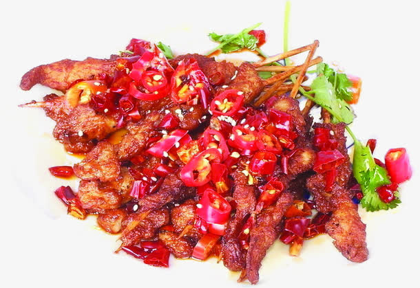 中秋节肉串烧烤食材免抠