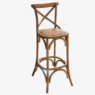 叉背椅复古椅子免抠