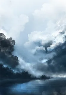 中国风游戏黑色云雾免抠