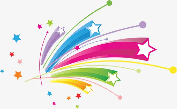 星星主题七夕展架设计免抠