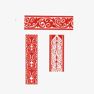 中国风喜庆边框纹理装饰免抠