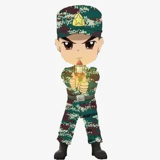 帅气的军人免抠