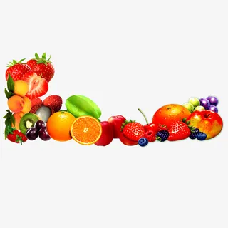新鲜水果边框免抠