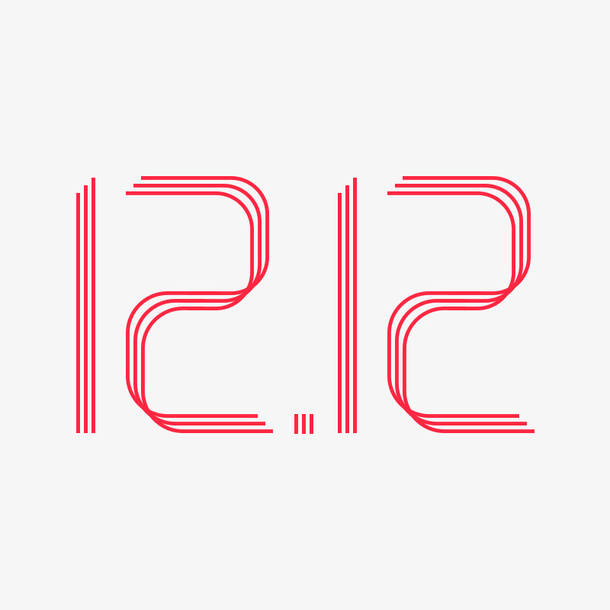 红色线条1212免抠