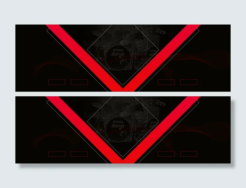 淘宝天猫商务耳机黑色海报模板高清