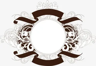 复古卡通欧式框免抠