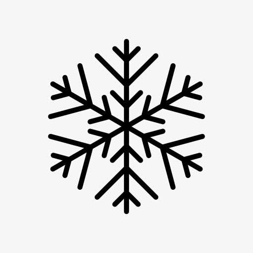 六角雪花符号图标免抠