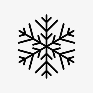 六角雪花符号图标免抠