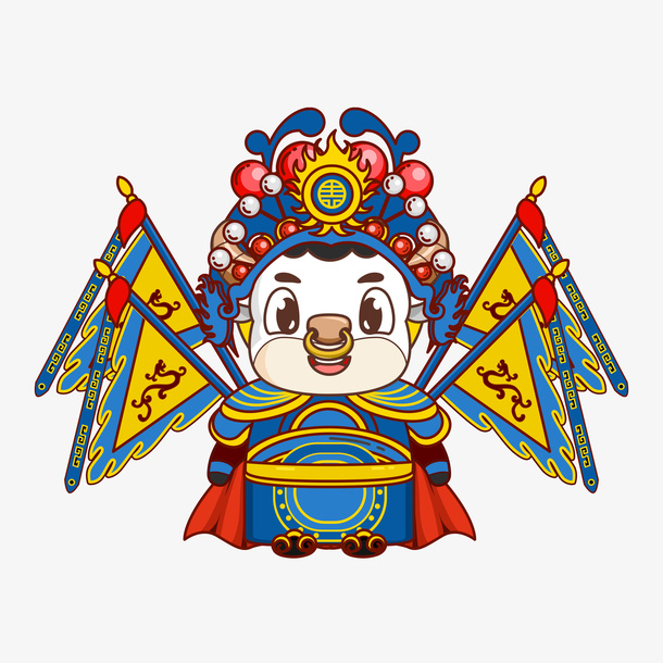 新年小牛元素素材免抠