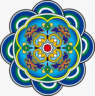 国潮风标签装饰素材免抠