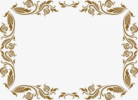 欧式边框古典花纹免抠