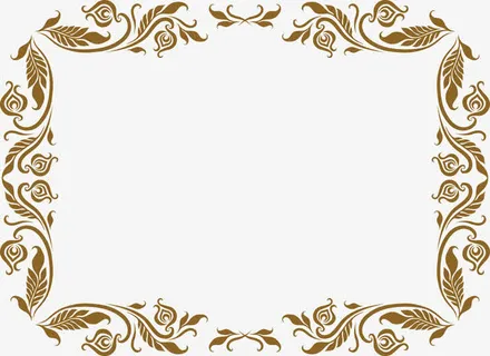欧式边框古典花纹免抠