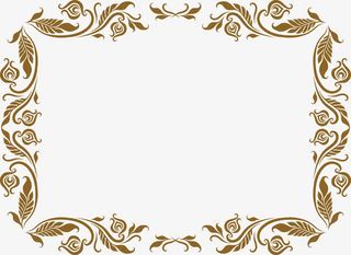 欧式边框古典花纹免抠