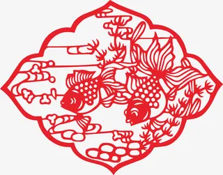 新年剪纸免抠