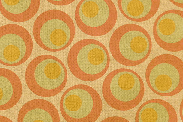 黄色背景圆环图案