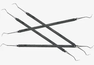 双头不锈钢牙科工具免抠