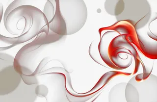 红色动感烟雾矢量免抠