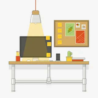 矢量晚上灯光免抠