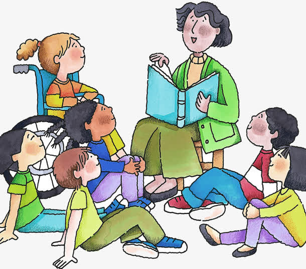 教室上课插画免抠