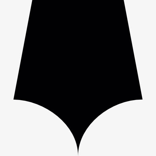 五边形的黑影图标免抠图标元素