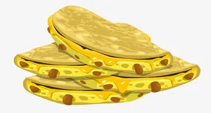 墨西哥玉米饼矢量免抠
