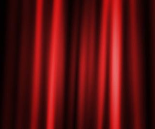 深红的幕布背景