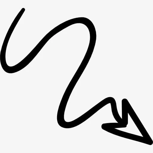 箭头与涂鸦图标免抠