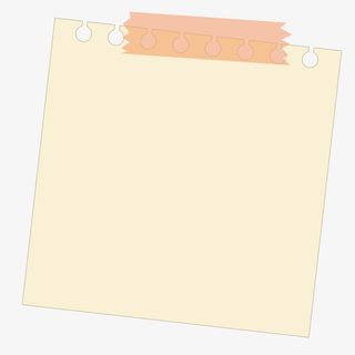 矢量极简透明胶便利贴边框免抠