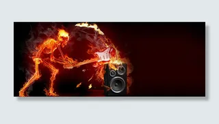 火焰骷髅酷炫背景高清