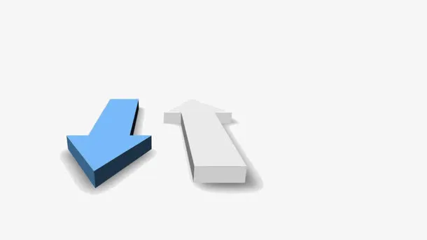 立体箭头PPT模板免抠