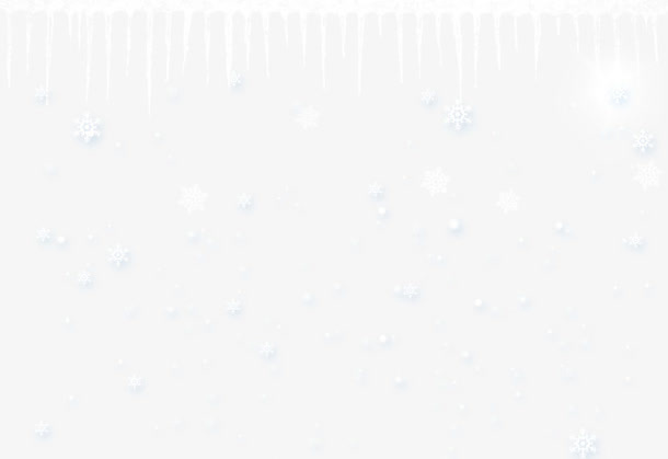 飘雪海报装饰免抠