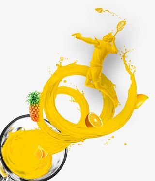 创意手绘榨汁机免抠