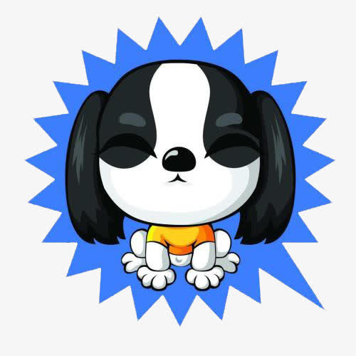 闭眼睛的狗狗免抠