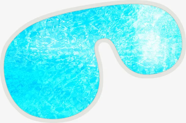 海水游泳镜素材免抠