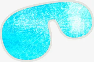 海水游泳镜素材免抠
